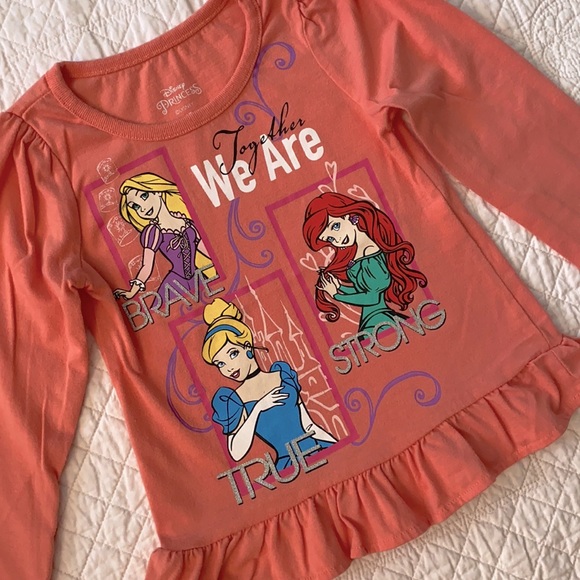 Disney Princess Ruffle Bottom Graphic Tee